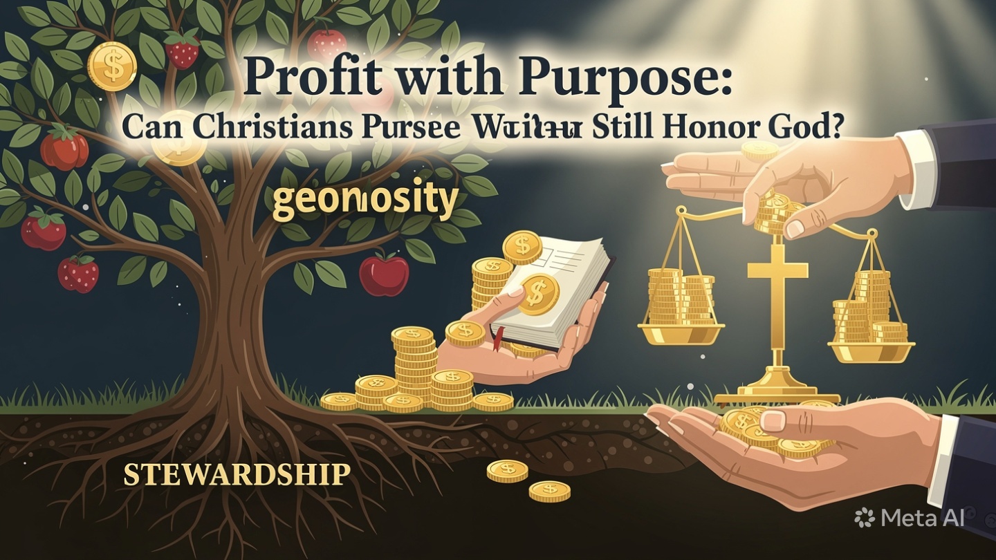 Profit with Purpose: Can Christians Pursue Wealth and Still Honour God?